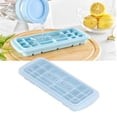 thumbnail image 3 of Moldo de Cubos de Hielo, A Prueba de Polvo y A PrueBa de Olores, Suavidad de la Bandeja de Hielo con tapa para tapa para Hornear Hielo, Sushi, 3 of 7