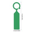 thumbnail image 4 of Yuarrent Paquete de 100 etiquetas de plantas de plástico de vivero de bonsáis de invernadero, etiquetas de plántulas, accesorios de jardín para Jardín y Patio verde oscuro Yuarrent HA011109-03, 4 of 6
