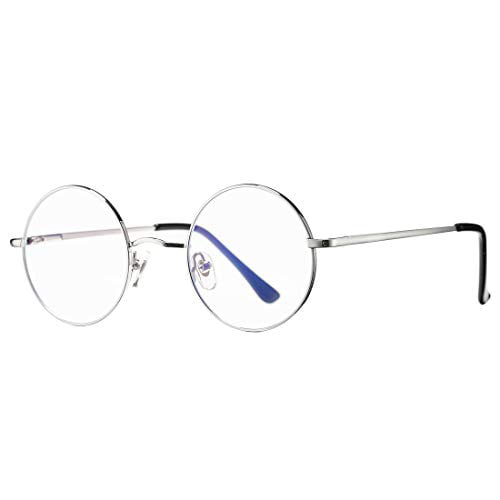 COASION Blue Light Blocking Glasses for Women Vintage Round Anti Blue Ray Computer Game Eyeglasses