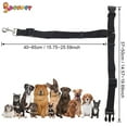 thumbnail image 3 of Spencer 2 Pack Dog Car Safety Seat Belt Strap, Car Headrest Restraint Adjustable Nylon Fabric Dog Lead Vehicle Seatbelts Harness "Green", 3 of 8