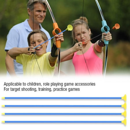 YLSHRF Toy Arrow,6pcs Creative Children Sucker Arrows for Archery Bow Youth Outdoor Sports Shooting Game Toy, Sucker Arrow
