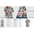 thumbnail image 3 of SSLR Womens Hawaiian Shirts Floral Blouses Short Sleeve Button Down Shirts, 3 of 8