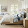 thumbnail image 5 of EVERGRACE 100% Cotton Paisley Quilt Set, Queen Size 3 Piece Set – Prewashed Lightweight Bedspread with 2 Shams, Soft & Breathable Matelasse Coverlet for All-Season Comfort, Ivory Cream, 5 of 8