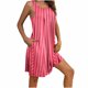 thumbnail image 5 of Camisón de mujer con estampado y bolsillos, sin mangas, plisado, cuello redondo, 5 of 8