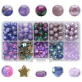 thumbnail image 1 of Cterwk 200Pcs/Box Bracelet Making Kit Beads for Jewellery Making Assorted Size 8mm DIY Beads Crafts Kit, 1 of 4