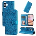 thumbnail image 5 of Funda tipo cartera GANGXUN para iPhone 16 , diseño girasol, cuero PU, soporte, cierre magnético, tarjetero, 5 of 5