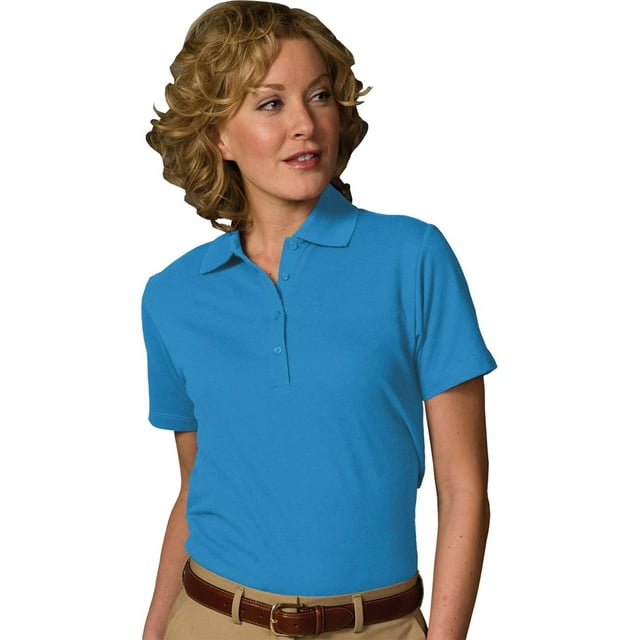 Edwards Garment Polo à Manches Courtes au Toucher Doux pour Femme X-Grand Bleu Marin