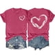 thumbnail image 1 of Tops Cortos para Mujeres Casual Impreso Cuello Redondo, Camiseta Ligera de Manga Corta para Diario, Fiesta Y Verano de Primavera, 1 of 3