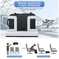 thumbnail image 3 of Mochila de viaje Coofay Airline Approved impermeable negra, 3 of 9