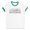 White/Kelly Green, variant on Skyline Anchorage Ringer Tee Shirt Unisex Large White/Black