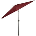 thumbnail image 6 of 9ft Outdoor Patio Market Umbrella with Hand Crank and Tilt, Burgundy, 6 of 7