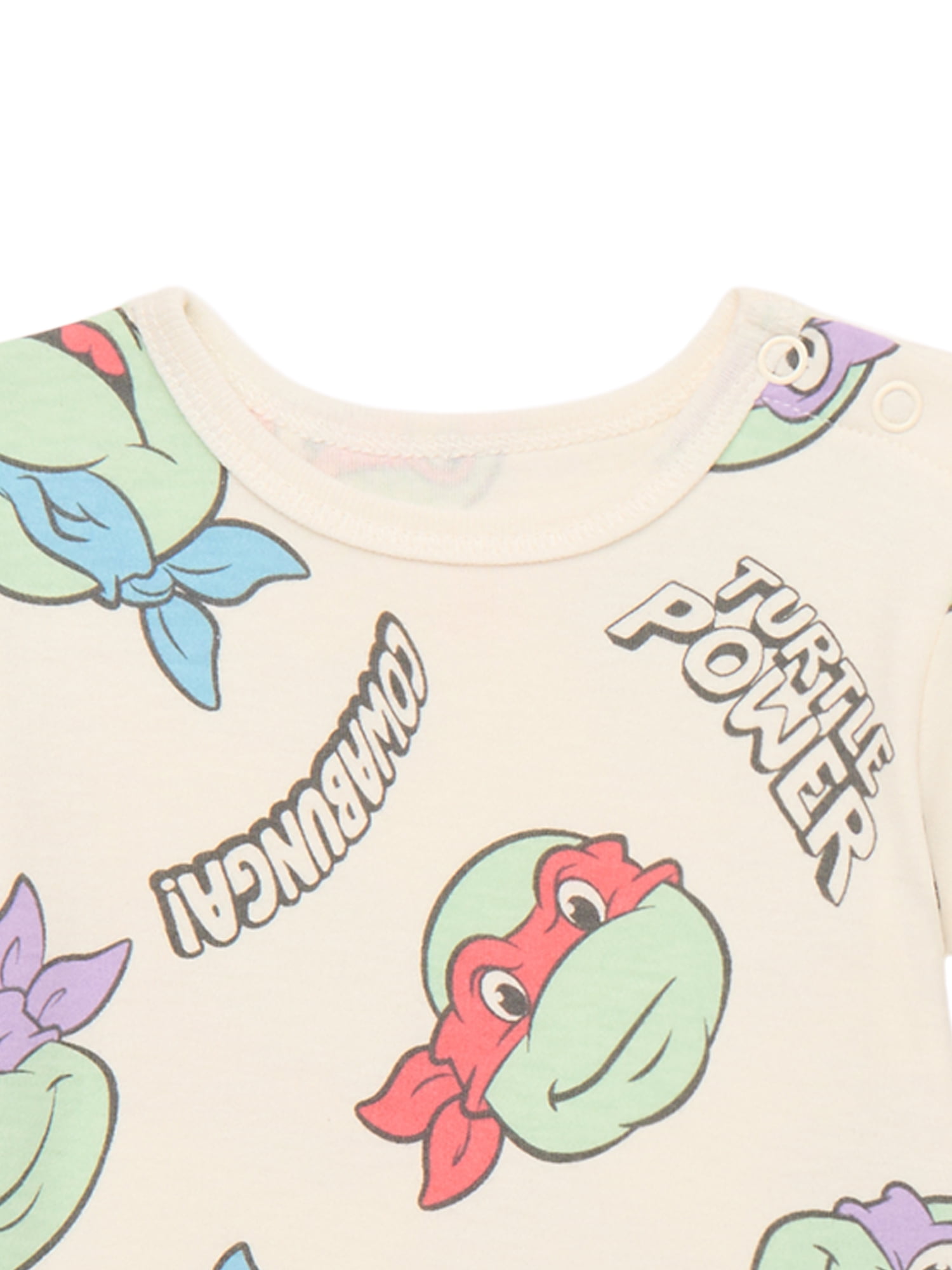 Teenage Mutant Ninja Turtles Baby Boys Graphic Bodysuits with Short Sleeves, 2-Pack, Sizes 0/3M-24M