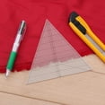 thumbnail image 2 of Rongfmy Acrylic Patchwork Template Pattern Maker DIY Triangle Quilt Ruler Tracing Tools 11.6x10inch, 2 of 8