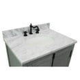 thumbnail image 4 of Bellaterra Home 31" Single vanity in Gray Ash finish top with White Carrara and oval sink, 4 of 9