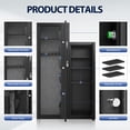 thumbnail image 6 of KAER 8-10 Gun Safe, Large Gun Safe for Rifle and Pistol, Assembled Gun Cabinet & Unassembled Storage Cabinet with Removable Shelf for Home, 6 of 9