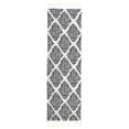 thumbnail image 2 of Well Woven Loop-De-Loop Arbor Blue Moroccan Trellis 2'3" x 7'3" Runner Flatweave Rug, 2 of 2