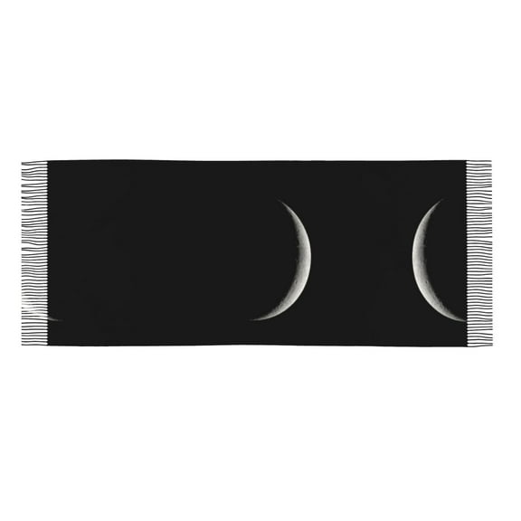 Womens Crescent Moon Scarf Shawl Wraps Soft Warm Shawls