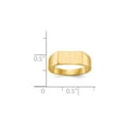 thumbnail image 5 of 14K Yellow Gold Ring Band Signet 5.5x10.5mm Closed Back, Size 5, 5 of 5