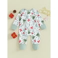thumbnail image 5 of Newborn Girls Boys Rompers Baby Christmas Clothes Christmas Tree Zipper Long Sleeve Jumpsuits Fall Winter Clothes, 5 of 8