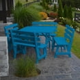 thumbnail image 6 of Yellow Pine Square Picnic Table with 4 Backed Benches, 6 of 12