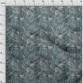 thumbnail image 4 of oneOone Georgette Viscose Teal Blue Fabric Leaves Craft Projects Decor Fabric Printed By The Yard 42 Inch Wide, 4 of 6