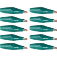 thumbnail image 1 of HUGFEGWE 10 Pcs Pinces Crocodile 10A, Pinces de Test Électriques Crocodile Jumper avec Couvercle Isolant Protecteur Vert CA919-116067, 1 of 7