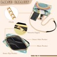 thumbnail image 3 of FORMRS Women Crossbody Purse with Chain Strap Vegan Leather Shoulder Handbag, Retro Beige Rainbow, 3 of 7