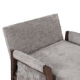 thumbnail image 3 of Highland Modern Deep Channel Tufted Velvet Club Chair Accent Chair - 30"Wx35"Dx34"H Grey, 3 of 5