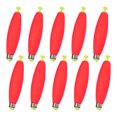 thumbnail image 1 of Uxcell 10-Pack Flotadores de Pesca, Flotadores de Espuma EVA con Peso de 3.78 Pulgadas, Flotadores Clip-on, Corchos Deslizantes, Boyas Fuertes [Rojo], 1 of 7