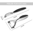 thumbnail image 2 of Pelador de verduras TACGEA para cocina, hoja recta, juego de 2, 2 of 6