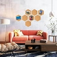 thumbnail image 3 of LABELEPH Hexagon Cork Wall Tiles for Desk and Office Notice Board with Assorted Color 7.86X6.88X0.24in, 3 of 8
