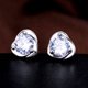 thumbnail image 5 of Pendientes elegantes de moda para niña, bonitos pendientes de plata con forma de corazón, joyería de moda, 5 of 6
