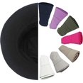 thumbnail image 4 of Sombrero para el sol negro para hombres y mujeres con protección solar Sombrero para el sol de algodón de ala ancha Estilo Hip Hop JM, 4 of 5