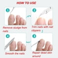 thumbnail image 3 of Podiatre Coupe-Ongles, Coupe-Ongles Épais Enlever la Saleté Résiduelle Incurvée avec Décapant d'Armure pour Pédicure, 3 of 8