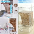 thumbnail image 3 of 1Pc No Mess Bird Cage Feeder,Automatic Parrot Seed Drinker,Feeder with Transparent Seed Food Container,Bird Feeder Water Dispenser,Cage Accessories for Small and Medium Parakeets, 3 of 7