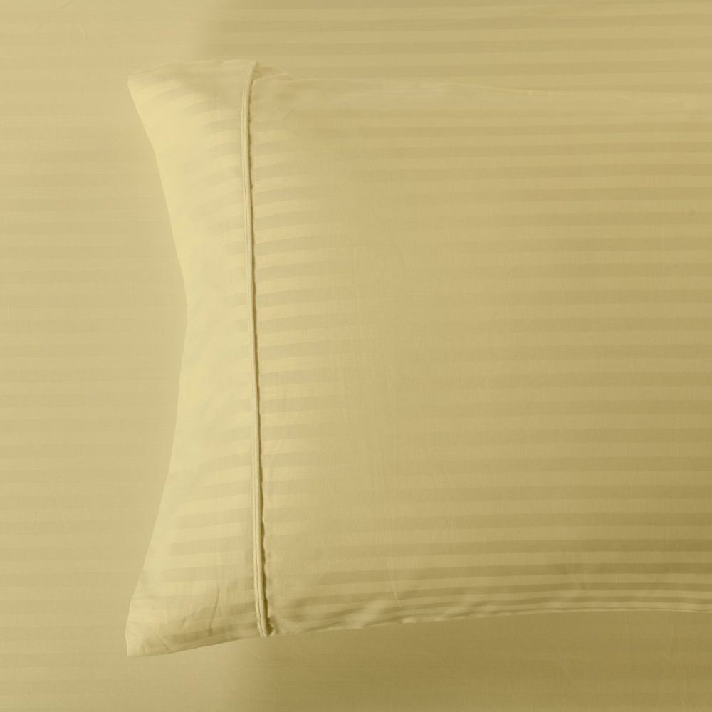 Luxury Damask Stripe 600 Thread Count Pillowcases (Pair)