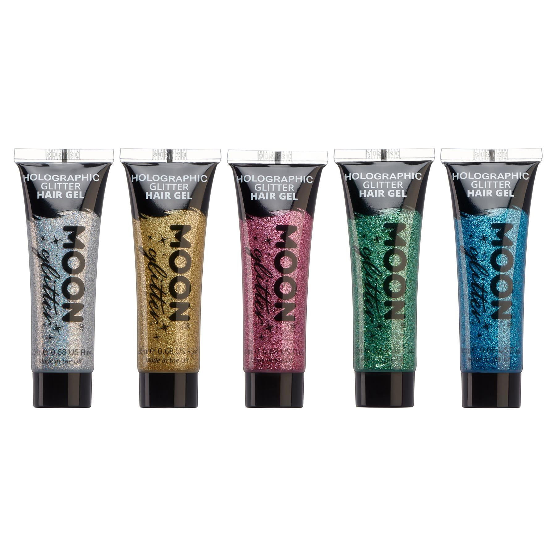 Moon Glitter - Holographic Glitter Hair Gel - Set of 5 Moon Glitter - Holographic Glitter Hair Gel - Set of 5