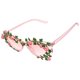 thumbnail image 2 of Gafas de sol de moda con diseño de flores, accesorios para hombres y mujeres, gafas de sol novedosas., 2 of 5