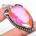 thumbnail image 2 of Natural Pink Kunzite Gemstone Handmade 925 Sterling Silver Pendant 2.56", 2 of 2