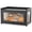 Black, variant on Bamboohomie White Bread Box, Clear Bread Box for Counter, 4-Side Bamboo Storage, Transparent 4 Sides, White