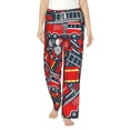 thumbnail image 2 of Picia Fire Sign Womens Soft Woven Cotton Elastic Waistband Sleep Pajama Pant Lounge Sleep Pant With Pockets And Drawstring-Large, 2 of 9