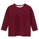 thumbnail image 5 of Blusa de poliéster para mujer, cuello redondo, manga 3/4, color liso, a la moda para niños, 5 of 5