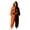 13#Black, variant on Women Trendy Halloween Pumpkin Face Prints Plush Flannel Hooded Jumpsuit Zip Front Festive Loungewear Earthy Yellow 2XL
