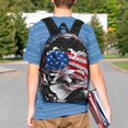 thumbnail image 4 of Lukts Largemouth Bass Fish in USA Pattern 15 Inch Student Backpack, Waterproof Laptop Backpack with Adjustable Shoulder Straps, Lightweight Travel, Campus Backpack, Unisex, 4 of 6