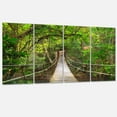 thumbnail image 2 of Designart 'Bridge to Jungle Thailand ' Landscape Photo Canvas Art Print, 2 of 3