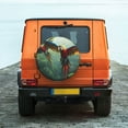 thumbnail image 6 of Pofeuu Flying Parrots In Jungle Print Spare Tire Wheel Cover for Car Truck SUV Camper Universal Fit Spare Tire Cover RV Spare Tire Covers-15 inch, 6 of 6