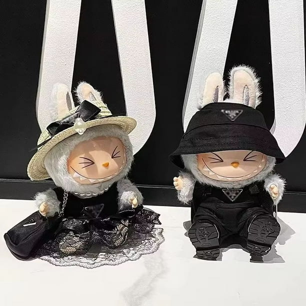 Conjunto De Falda Y Lazo Para Muñecas Labubu De 17 Cm, Ropa De Moda Premium Con Accesorios, Regalo Para Niñas