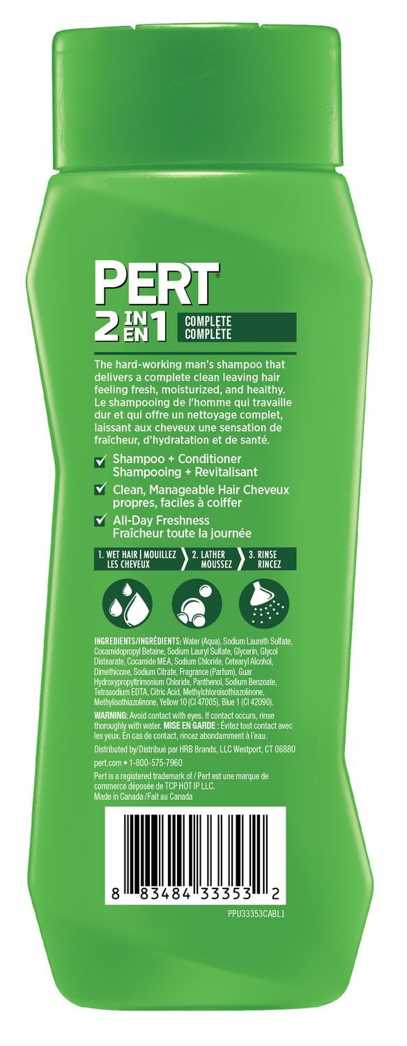 Pert Shampooing/revitalisant Complete Clean 2-1 400ML