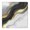 Black White Gold, variant on Teal and Gold Marble Abstract Waves Pattern Square Fitted Tablecloth with Elastic Edge,Square Table Cover,Washable Elastic Table Cover for Home Kitchen Party Decor 34"x34"
