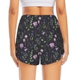 thumbnail image 2 of Lsque Watercolor Wildflower 1 Printed Women's Running Shorts with Liner Pockets,Elastic Quick Dry Workout Athletic Gym Yoga Shorts,Womens High Waist Shorts-XX-Large, 2 of 9